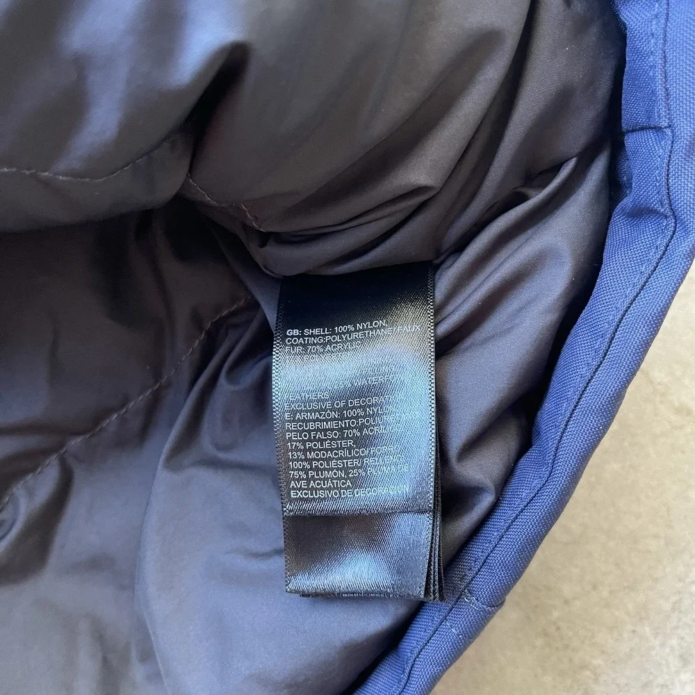 The North Face Men's McMurdo‎ Parka Navy Size L Goose Down 550 Dryvent Jacket